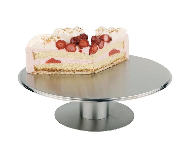 M&T Support à tarte inox avec pied rotatif