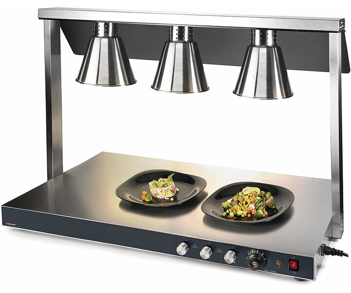 LACOR Warming plate with 3 infra-red lamps
