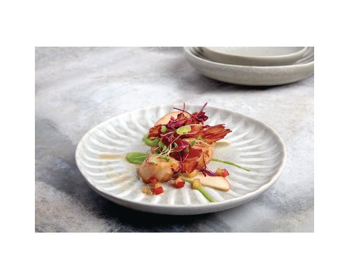 OLYMPIA Porselein  Assiette plate 20,5 cm Concrete Grey