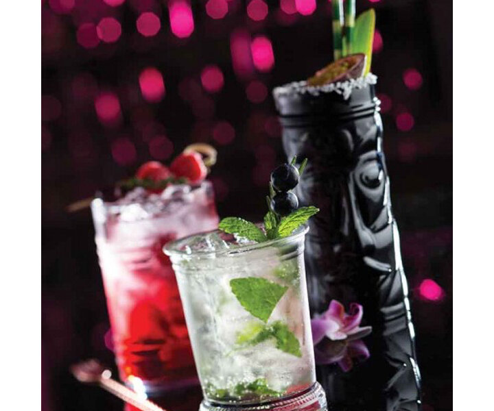 UTOPIA  Tahiti Tiki cocktail glass  45 cl  onyx black