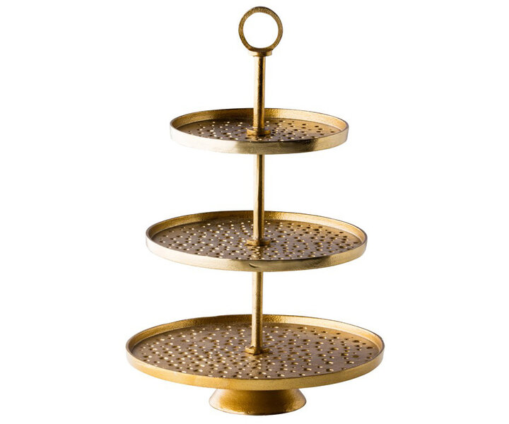 M&T Etagère 3-laags Vintage gold