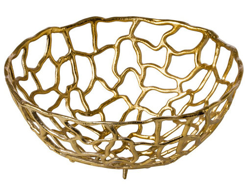 M&T Mand 38 cm aluminium goud