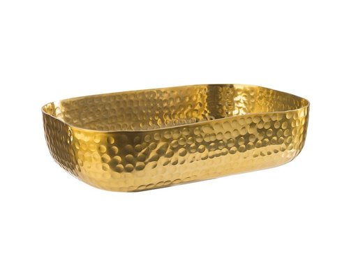 M & T  Basket aluminium gold color