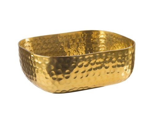 M & T  Basket aluminium gold color