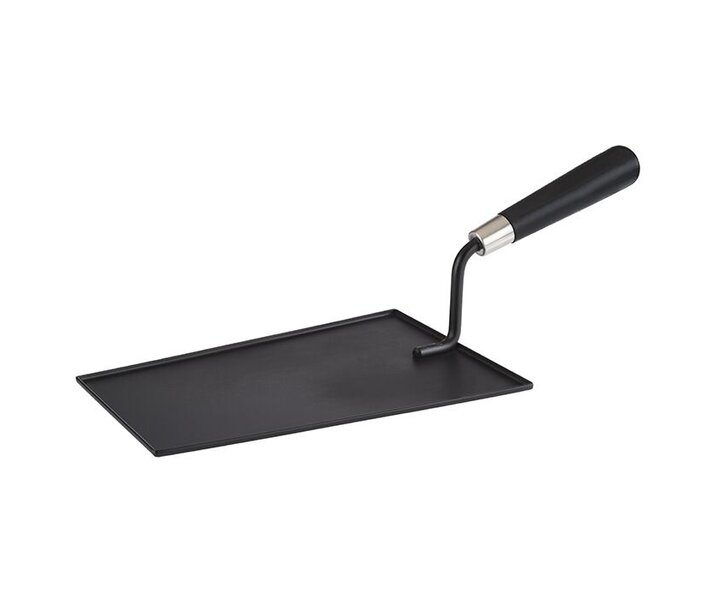 M&T Truelle de service en inox noir avec manche en bois