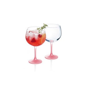 LUMINARC  Cocktail & gin glass 70 cl  with fuchsia stem