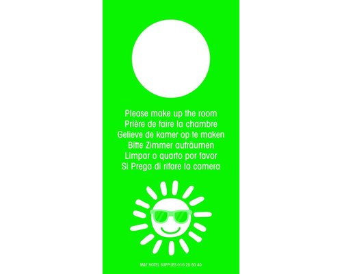 M&T Do not disturb door hanger made of strong  PVC