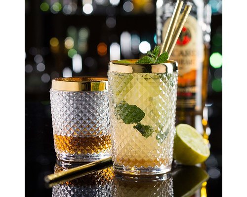 M&T Goblet haut 39 cl Bord doré