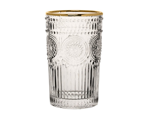 M & T  Rossetti goblet haut  36 cl Bord doré