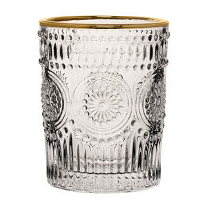 M & T  Rossetti goblet bas 29 cl Bord doré