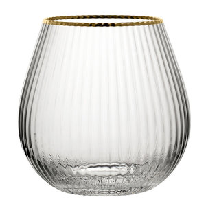 M & T  Hayworth stemless gin glass 65 cl Gold