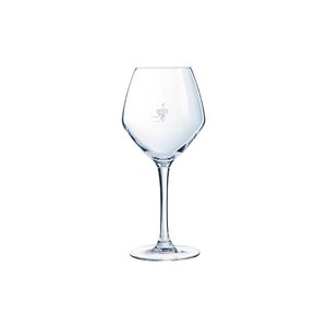 CHEF & SOMMELIER  Wine glass 35 cl Cabernet  "Young Wines "with " grape " line on 10, 12,5  and 15 cl