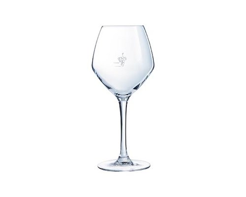 CHEF & SOMMELIER  Wine glass 35 cl Cabernet "Young Wines" with " grape " line on 10, 12,5 and 15 cl