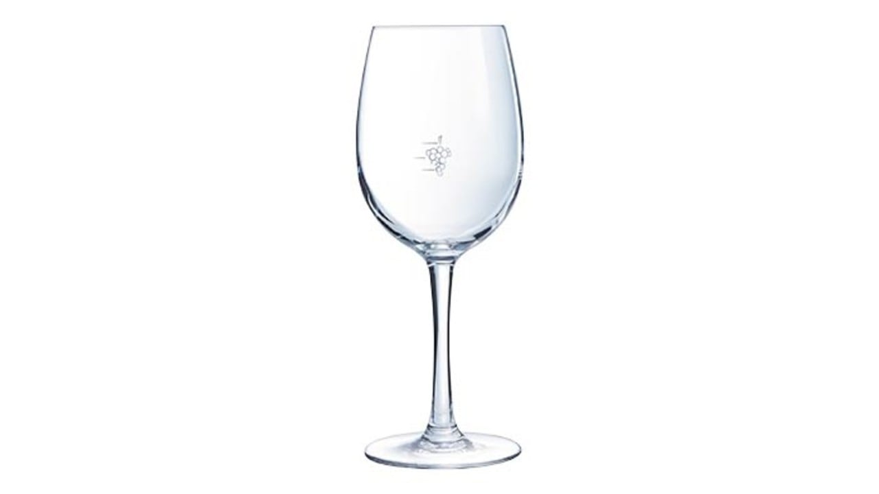 Grammatica opmerking Mislukking Wijnglas 35 cl Cabernet met maatstreep druifje 10, 12,5 en 15 cl - M&T  International Hotel & Restaurant Supplies NV
