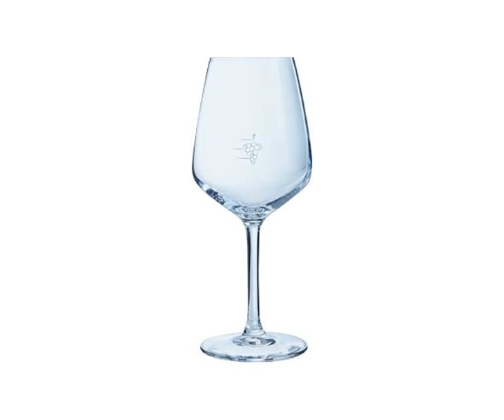 ARCOROC  Verre à vin 30 cl  Juliettes avec "raisin" gaugé à 10, 12,5 et 15 cl