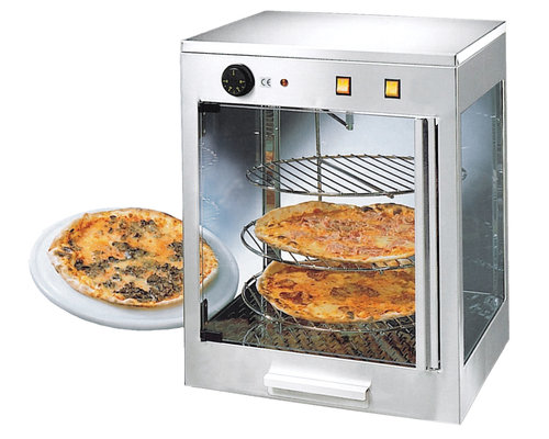 NEUMARKER  Warmhoud display voor pizza met 3 roterende roosters