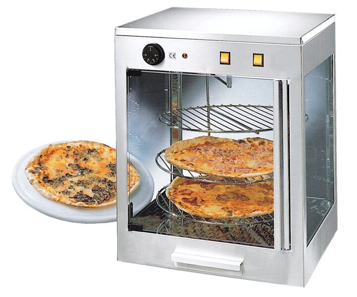 NEUMARKER  Warmhoud display voor pizza met 3 roterende roosters