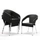 M&T Wicker Wraparound Bistro Chair