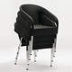 M & T  Wicker Wraparound Bistro Chair
