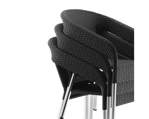 M & T  Fauteuil bistro en rotin