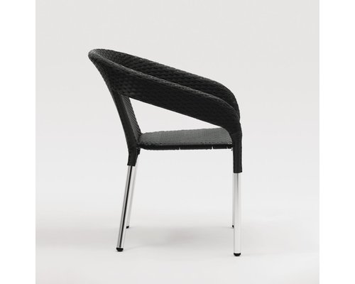 M & T  Wicker Wraparound Bistro Chair