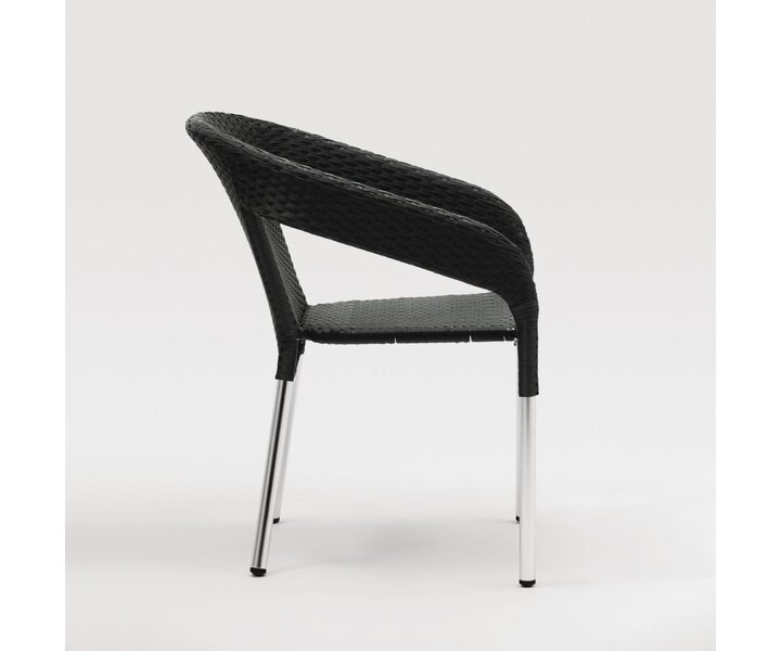 M&T Wicker Wraparound Bistro Chair