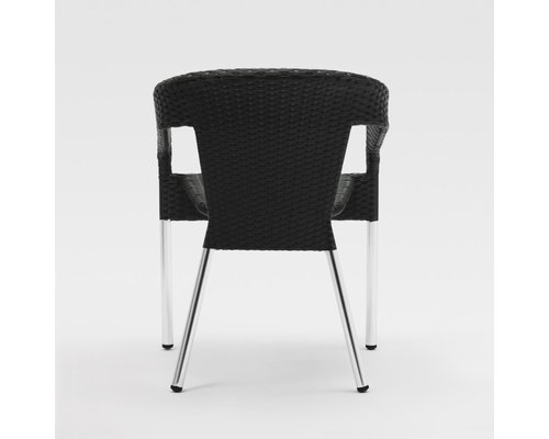 M&T Wicker Wraparound Bistro Chair