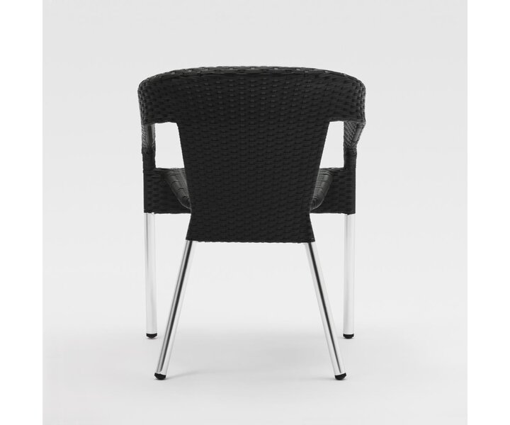 M&T Wicker Wraparound Bistro Chair