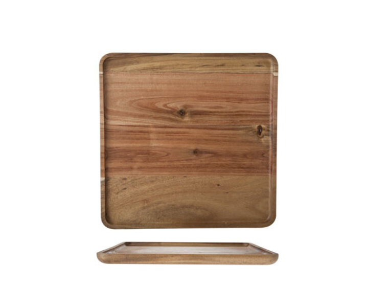 M&T Plateau bois acacia 26 x 26 x 1,6 cm