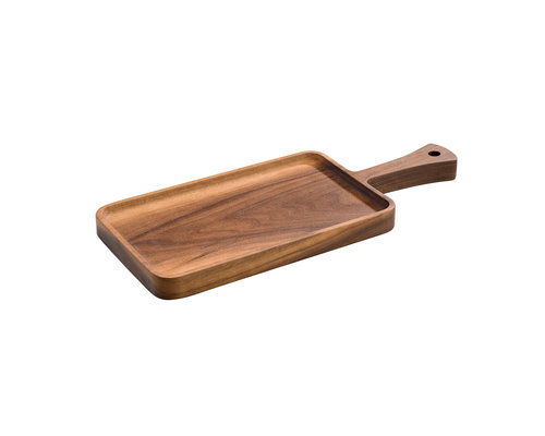 M & T  Serving tray with handle acacia wood  36x15x 2 cm