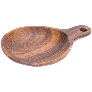 M & T  Plat rond  bois  acacia  20,5 cm