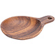 M & T  Plat rond  bois  acacia  20,5 cm