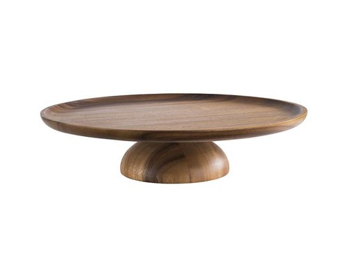 M & T  Cake stand acacia wood