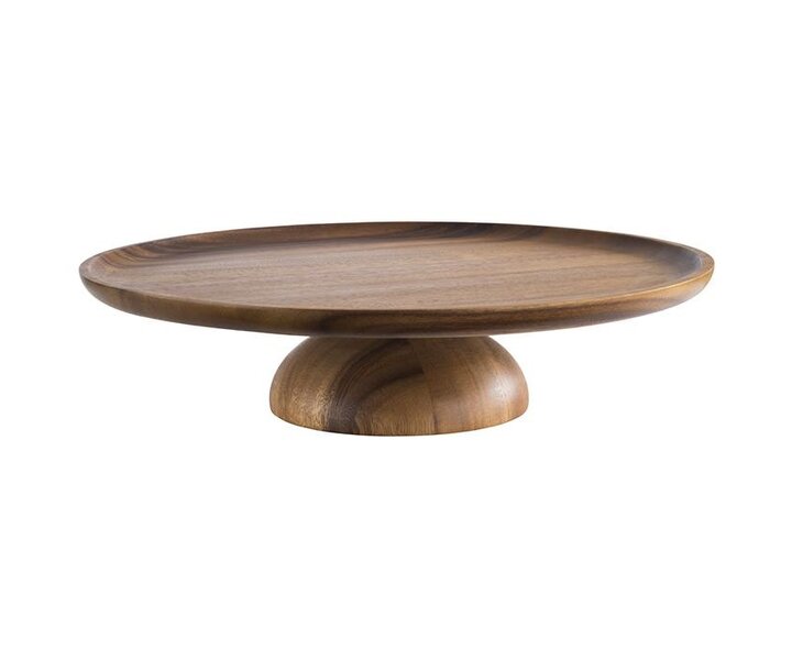 M&T Cake stand acacia wood