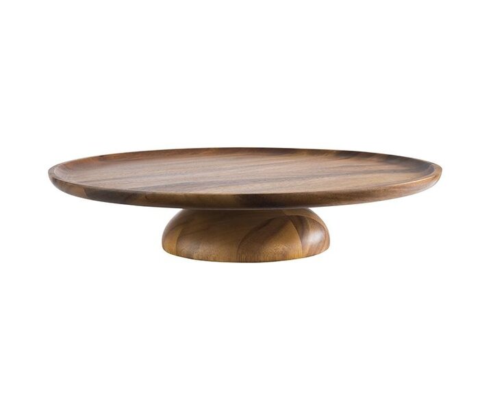 M&T Cake stand acacia wood