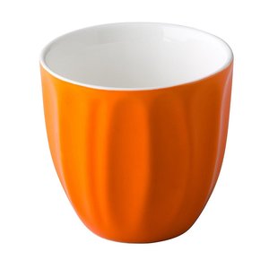 M & T  Trendy koffiemok 18 cl zonder oor oranje