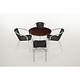M & T  Wicker Chair black with Aluminium Frame