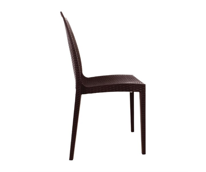 M&T Stoel kunststof rotan bruin