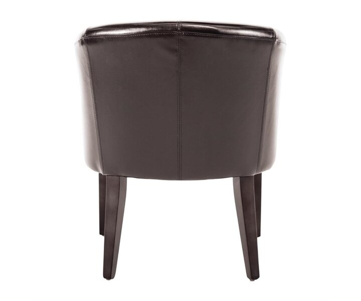 M&T Tub armchair brown PU leather