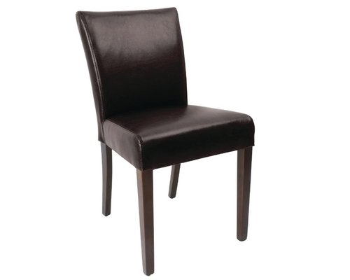 M & T  Contemporary dining  chair dark brown