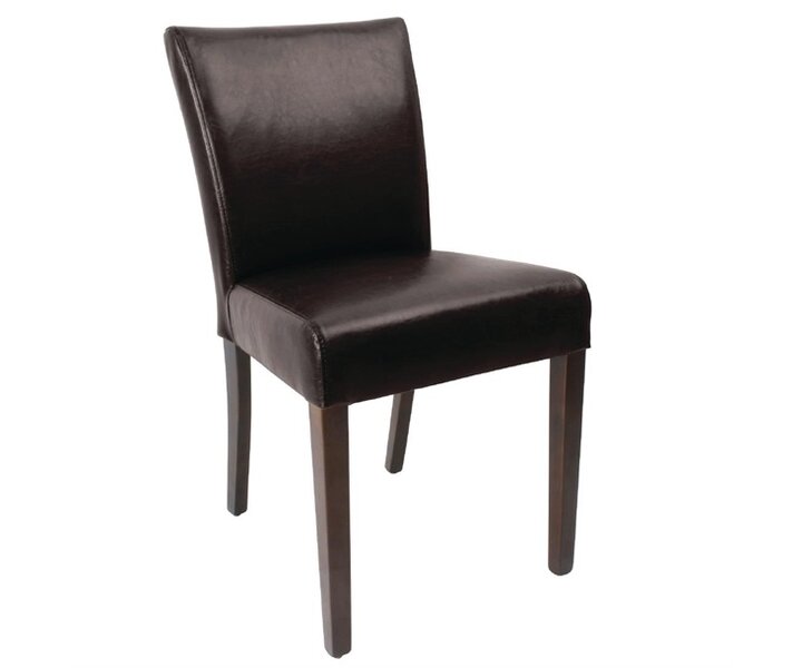M&T Chaise contemporaine marron foncé