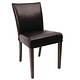 M & T  Chaise contemporaine marron foncé