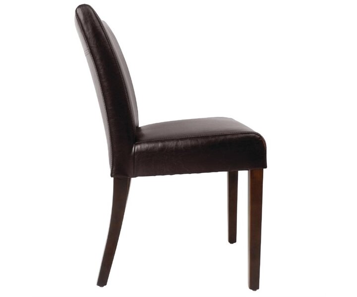 M&T Chaise contemporaine marron foncé