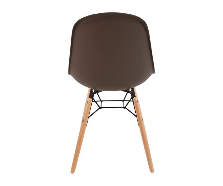 M&T Chaise moulée PP grise avec structure métallique