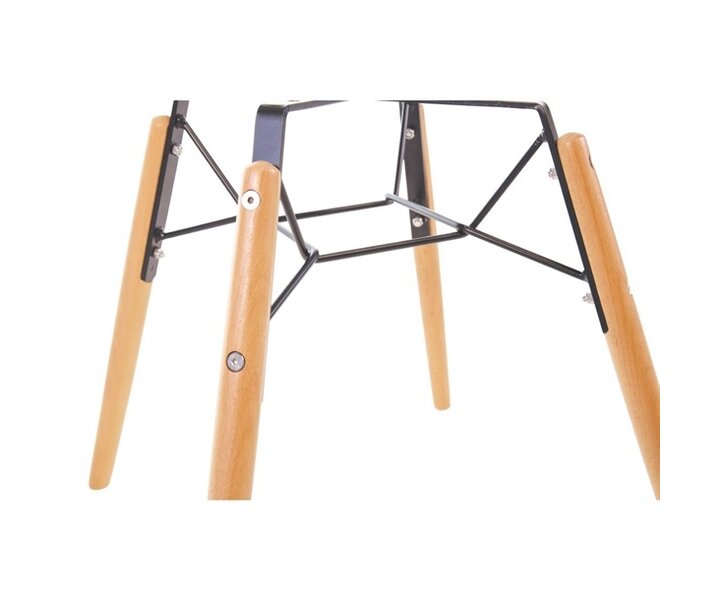 M&T Chaise moulée PP grise avec structure métallique