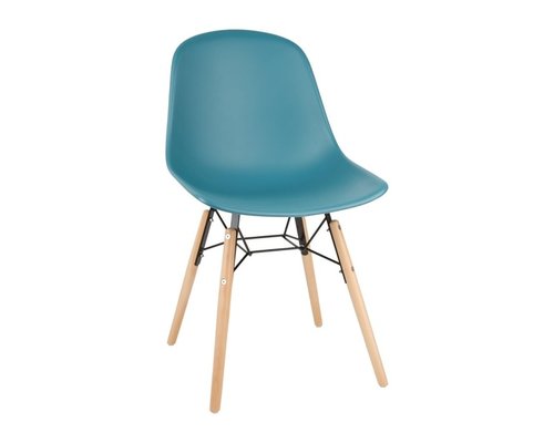 M & T  Chair teal polypropylene