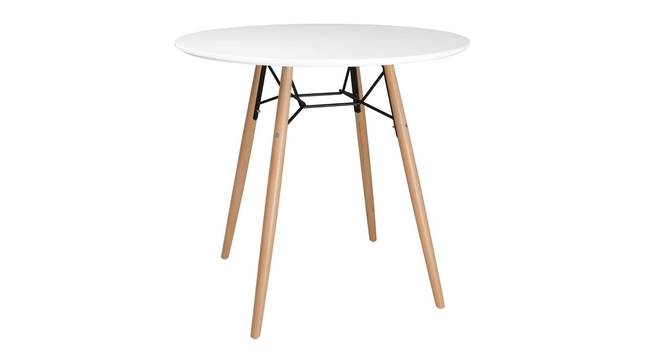 Ronde tafel 80 cm witte kunststof M&amp;T International Hotel