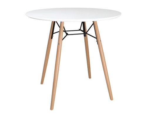 M & T  Table ronde 80 cm blanche