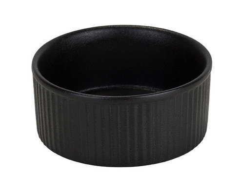 M & T  Ramekin black stoneware