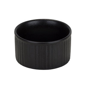 M & T  Ramekin black stoneware